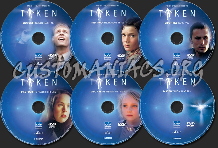 Taken dvd label