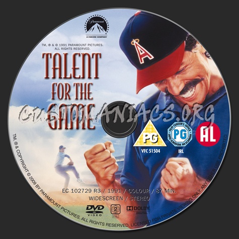 Talent for the Game dvd label