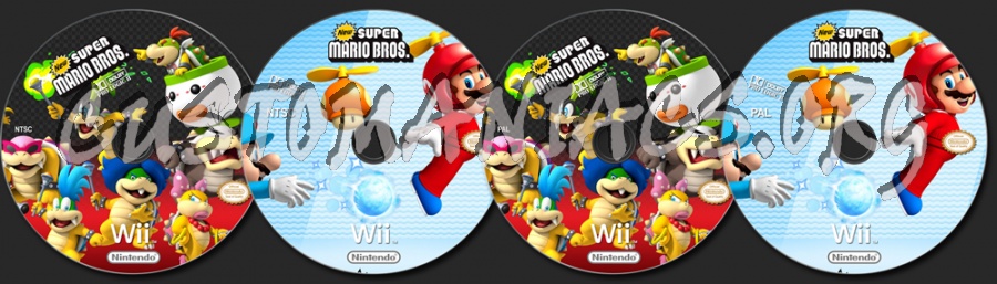 NEW Super Mario Bros dvd label