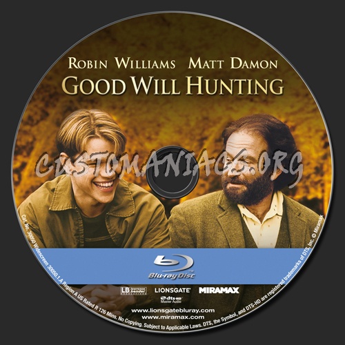 Good Will Hunting blu-ray label