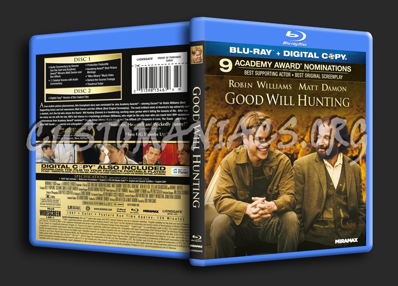 Good Will Hunting blu-ray cover