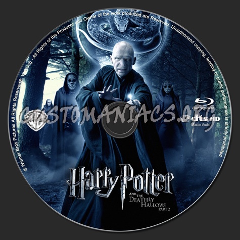 Harry Potter and the Deathly Hallows part 2 blu-ray label