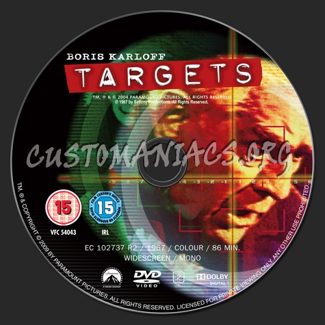 Targets dvd label