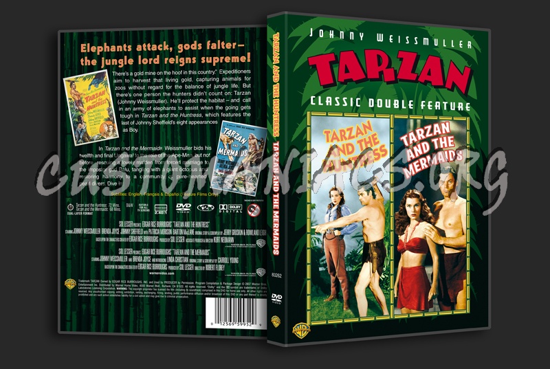 Tarzan and the Huntress / Tarzan and the Mermaids dvd cover