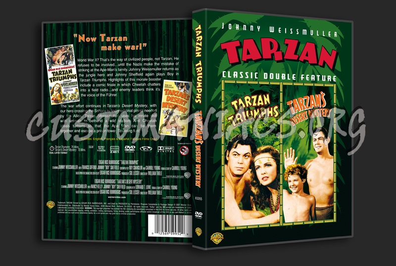 Tarzan Triumps / Tarzan's Desert Mystery dvd cover