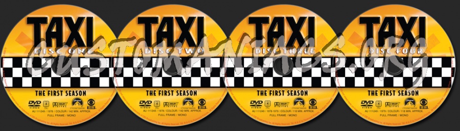 Taxi Season 1 dvd label