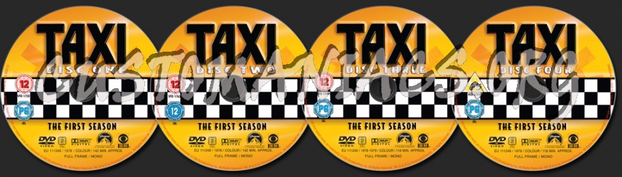 Taxi Season 1 dvd label