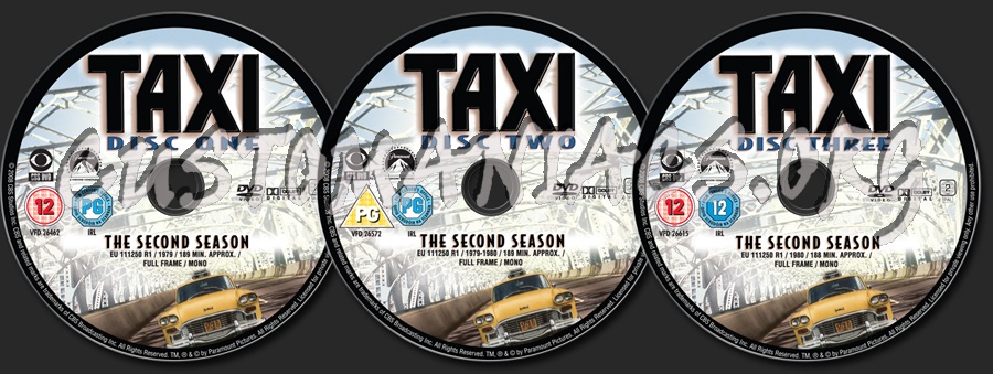 Taxi Season 2 dvd label