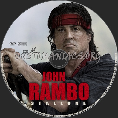 John Rambo dvd label