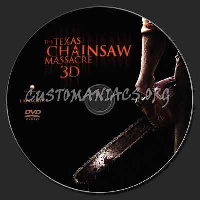 The Texas Chainsaw Massacre 3D (2012) dvd label