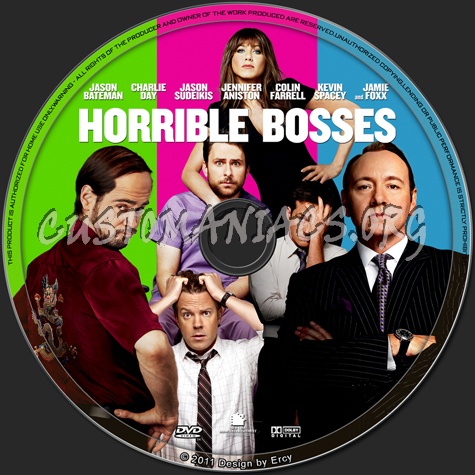 Horrible Bosses dvd label