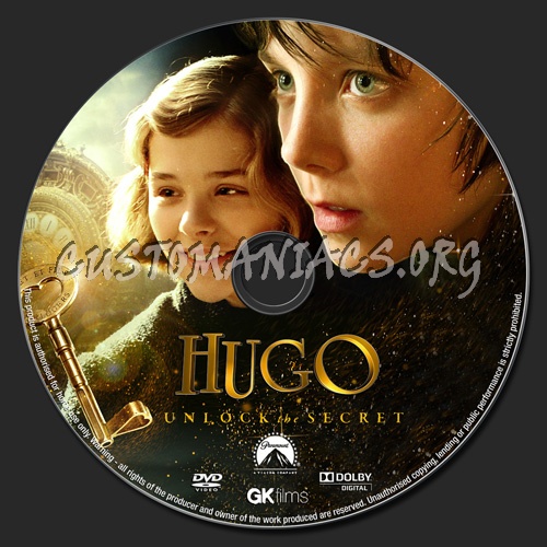 Hugo dvd label