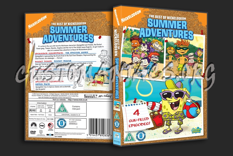 The Best of Nickelodeon Summer Adventures dvd cover