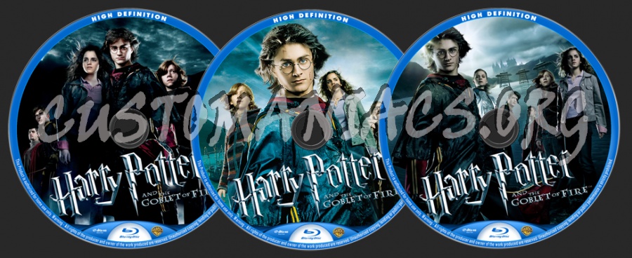 Harry Potter And The Goblet Of Fire Blu Ray Label Dvd
