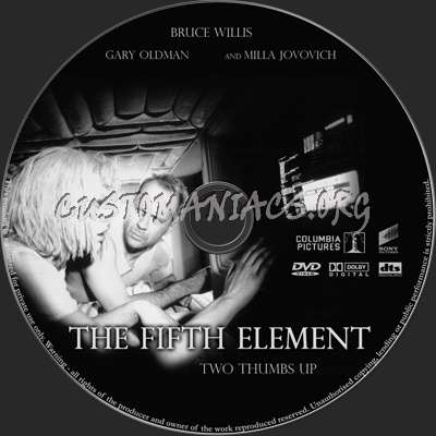 The Fifth Element dvd label