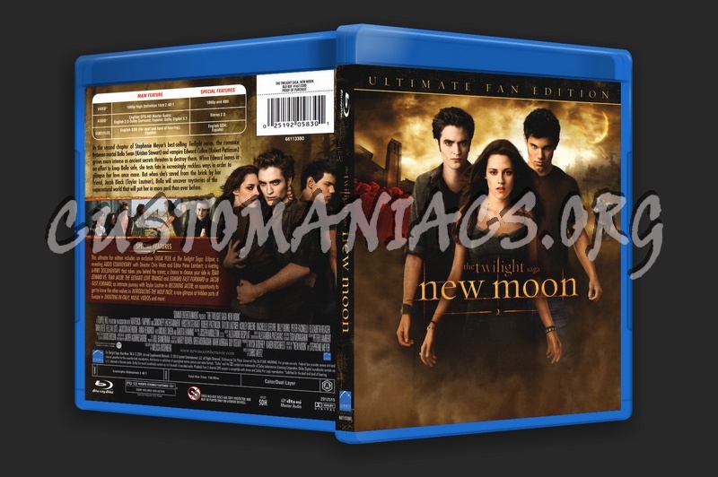 The Twilight Saga: New Moon blu-ray cover