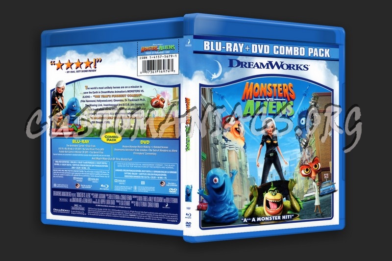 Monsters Vs Aliens blu-ray cover