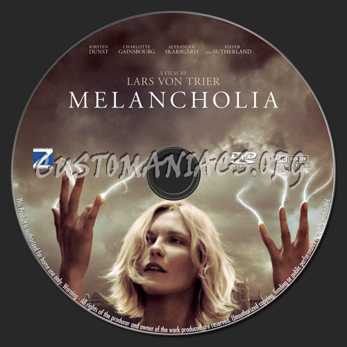 Melancholia dvd label