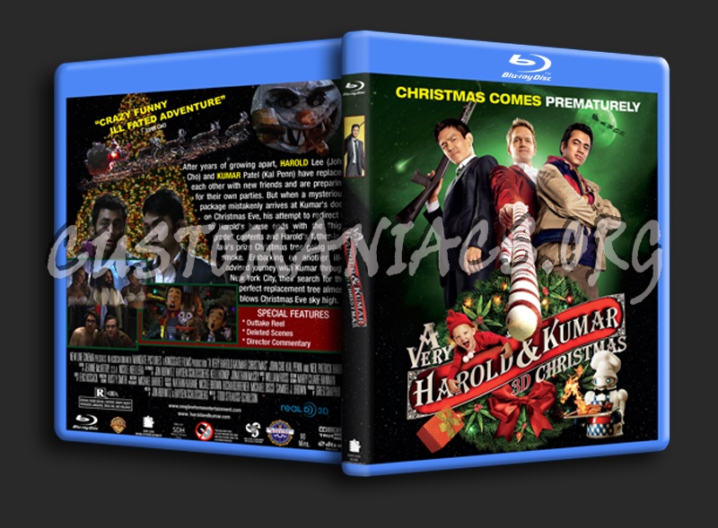 A Very Harold and Kumar 3D Christmas blu-ray cover