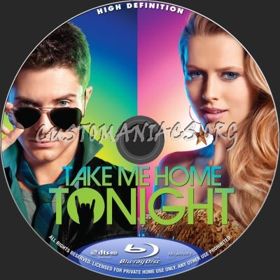 Take Me Home Tonight blu-ray label