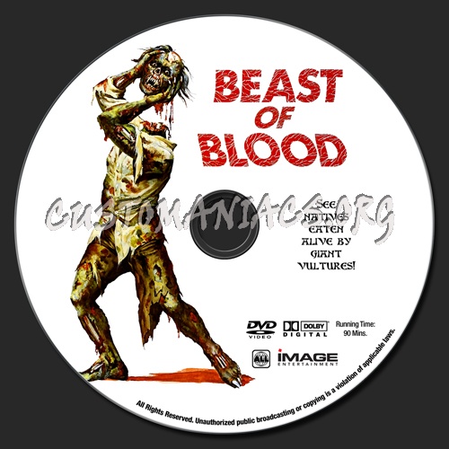 Beast Of Blood Dvd Label Dvd Covers Labels By Customaniacs Id Free Download Highres Dvd Label