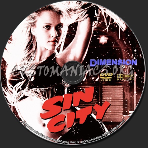 Sin City dvd label