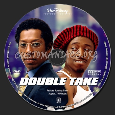Double Take dvd label