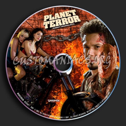 Planet Terror dvd label