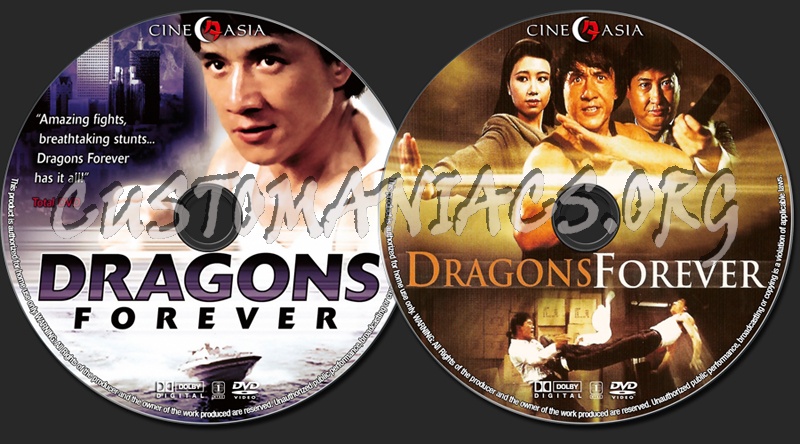 Dragons Forever dvd label