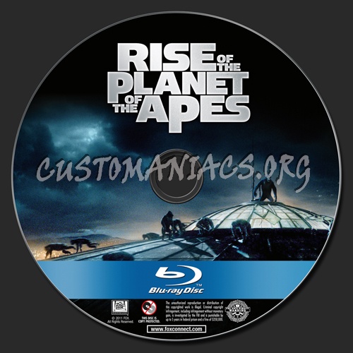 Rise of the Planet of the Apes blu-ray label