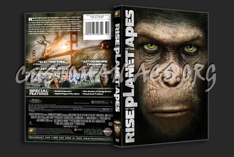 Rise of the Planet of the Apes dvd cover