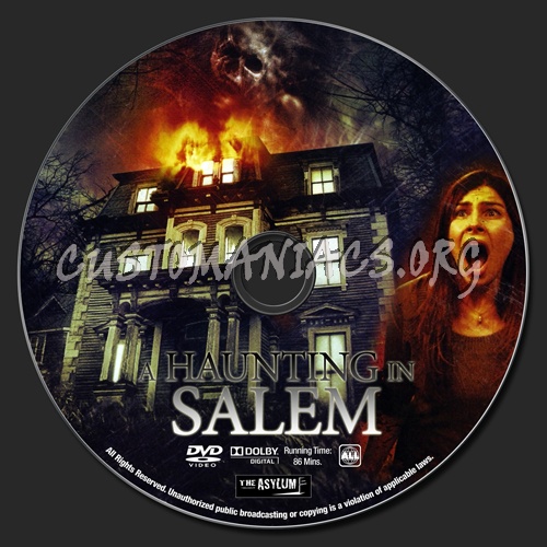 A Haunting In Salem dvd label