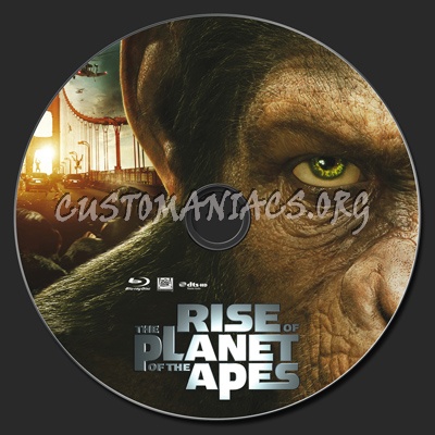 Rise of the Planet of the Apes blu-ray label