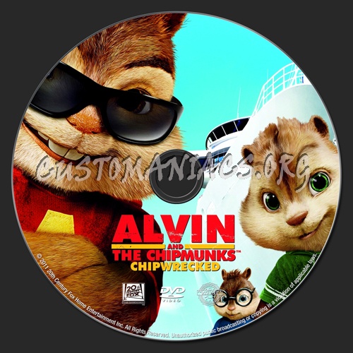 Alvin and the Chipmunks: Chip-Wrecked dvd label