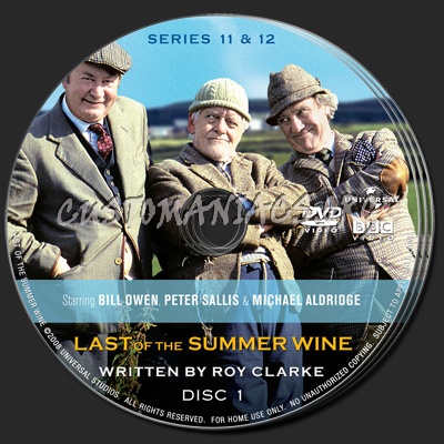 Last of the Summer Wine Series 11 & 12 dvd label