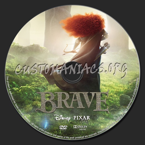 Brave dvd label