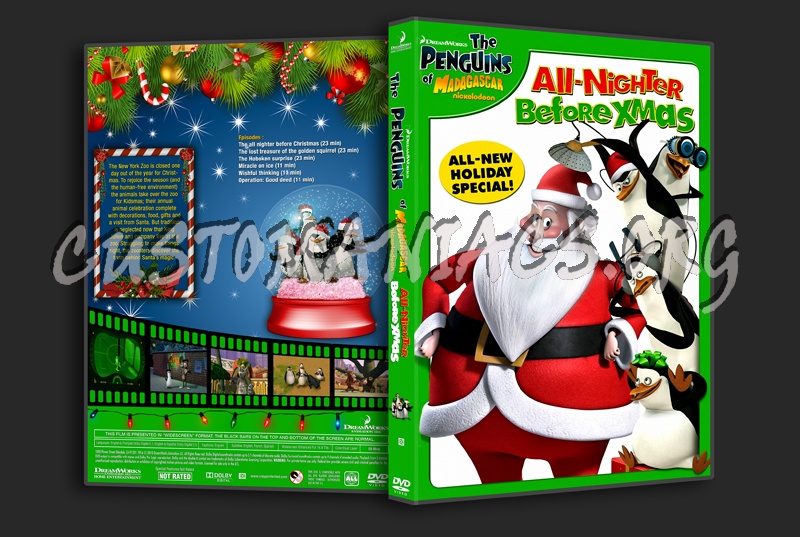 The Penguins of Madagascar -  The All-Nighter Before Xmas dvd cover