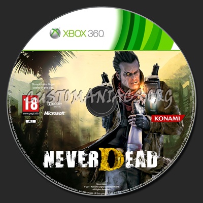 NeverDead dvd label