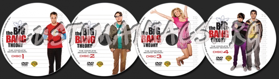 The Big Bang Theory Season 2 dvd label