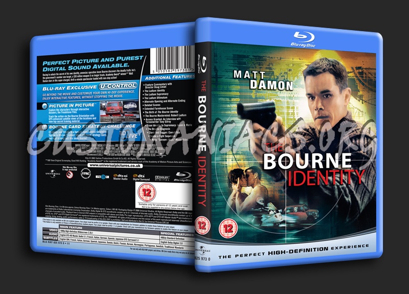 The Bourne Identity blu-ray cover