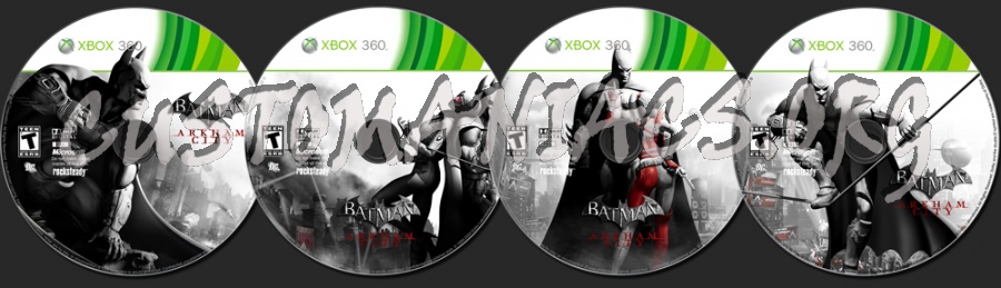 Batman Arkham City dvd label