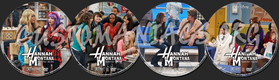 Hannah Montana Season 4 dvd label