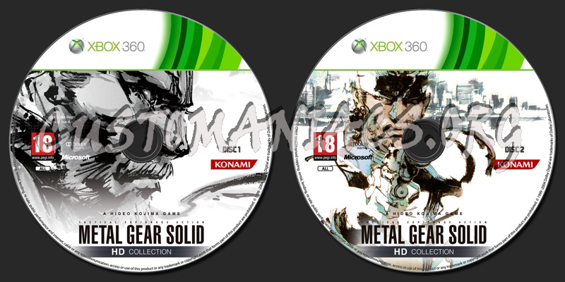 Metal Gear Solid HD Collection dvd label