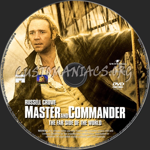 Master and Commander dvd label