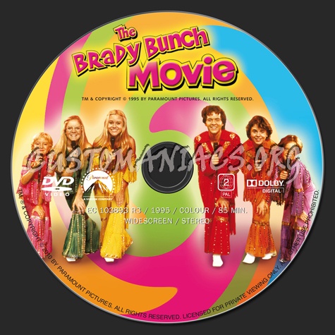 The Brady Bunch Movie dvd label