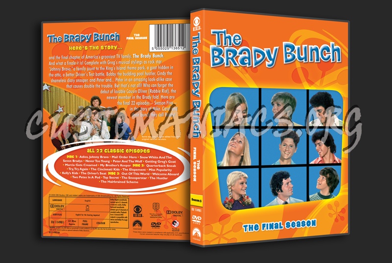 The Brady Bunch Season 5 dvd cover