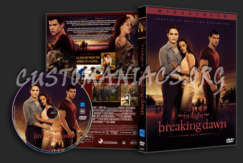 The Twilight Saga Breaking Dawn Part I dvd cover