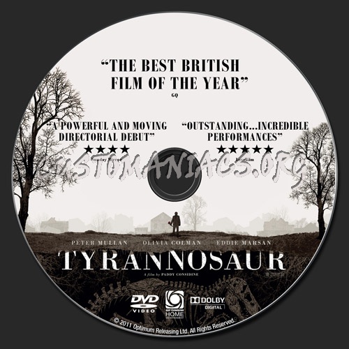 Tyrannosaur dvd label