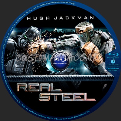 Real Steel blu-ray label