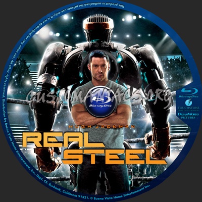 Real Steel blu-ray label